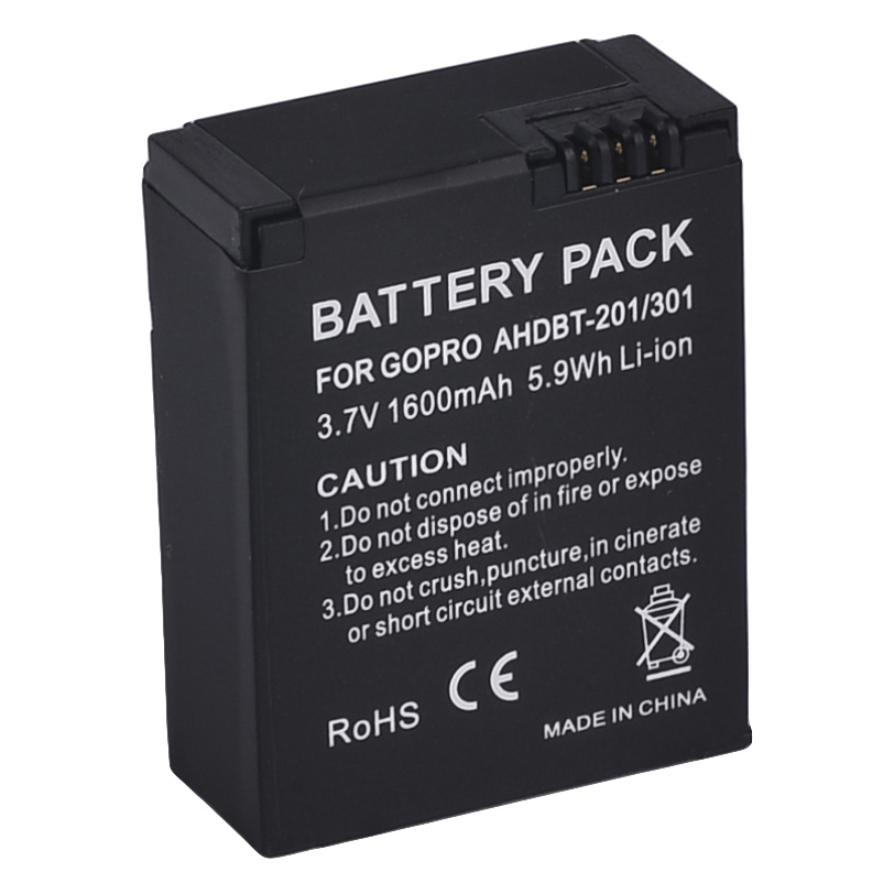 Gambar produk Battery Replacement 1600 mAh for GoPro HD Hero 3/3+ - AHDBT-301