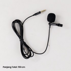TaffSTUDIO Deluxe 3.5mm Microphone with Clip for Smartphone / Laptop / Tablet PC - EY-510A - Black - 7
