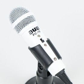 BUB Mikrofon Kondenser Dua Input 3.5mm untuk Smartphone PC - PC-10 - Silver - 3