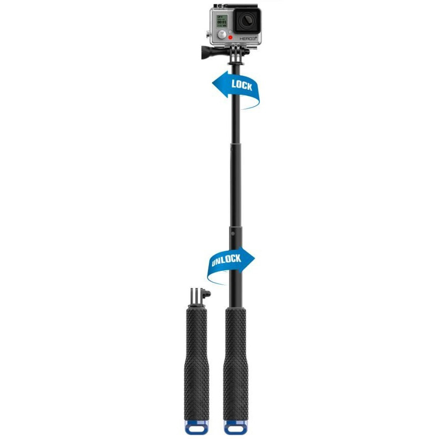 Metal Lid Pov Extendable Pole Monopod 48 cm for GoPro