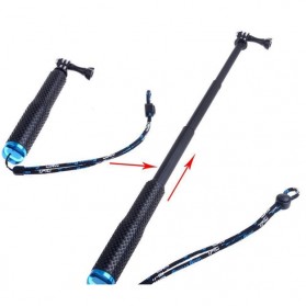 GoEasy Metal Lid Pov Extendable Pole Monopod 49 cm for GoPro / Xiaomi Yi / Xiaomi Yi 2 4K - 160418 - Blue - 4