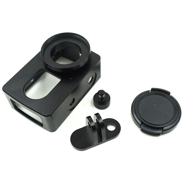 taffware aluminium protective for xiaomi yi 2 4k yi lite with cnc black taffware aluminium protective for xiaomi yi 2 4k yi lite with cnc black