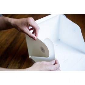Photo Studio Mini Magnetic dengan Lampu LED Size Small - White - 4