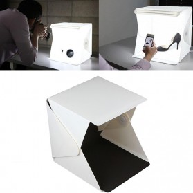 Photo Studio Mini Magnetic dengan Lampu LED Size Small - White - 5