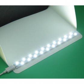 Photo Studio Mini Magnetic dengan Lampu LED Size Small - White - 6