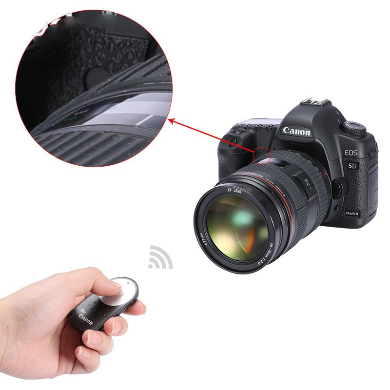 rc 6 wireless ir camera remote controller for canon rebel xt xti t1i t2i t3i 5d mark ii black jakartanotebook com