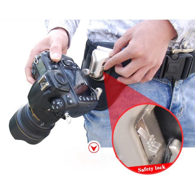 sabuk ikat pinggang kamera with safety lock black jakartanotebook sabuk ikat pinggang kamera with safety lock black jakartanotebook