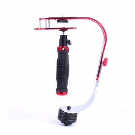 Handheld Stabilizer Kamera DSLR GoPro Xiaomi Yi - Red - 3