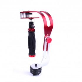 Handheld Stabilizer Kamera DSLR GoPro Xiaomi Yi - Red - 4