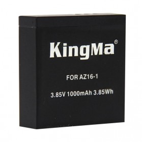 Baterai & Charger Action Camera - KingMa Baterai Xiaomi Yi 2 4K 1000mAh - AZ16-1 - Black
