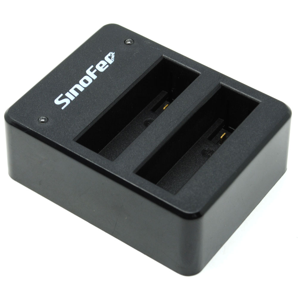 Sinofer Dual Battery Charger for GoPro Hero 4 - Black 
