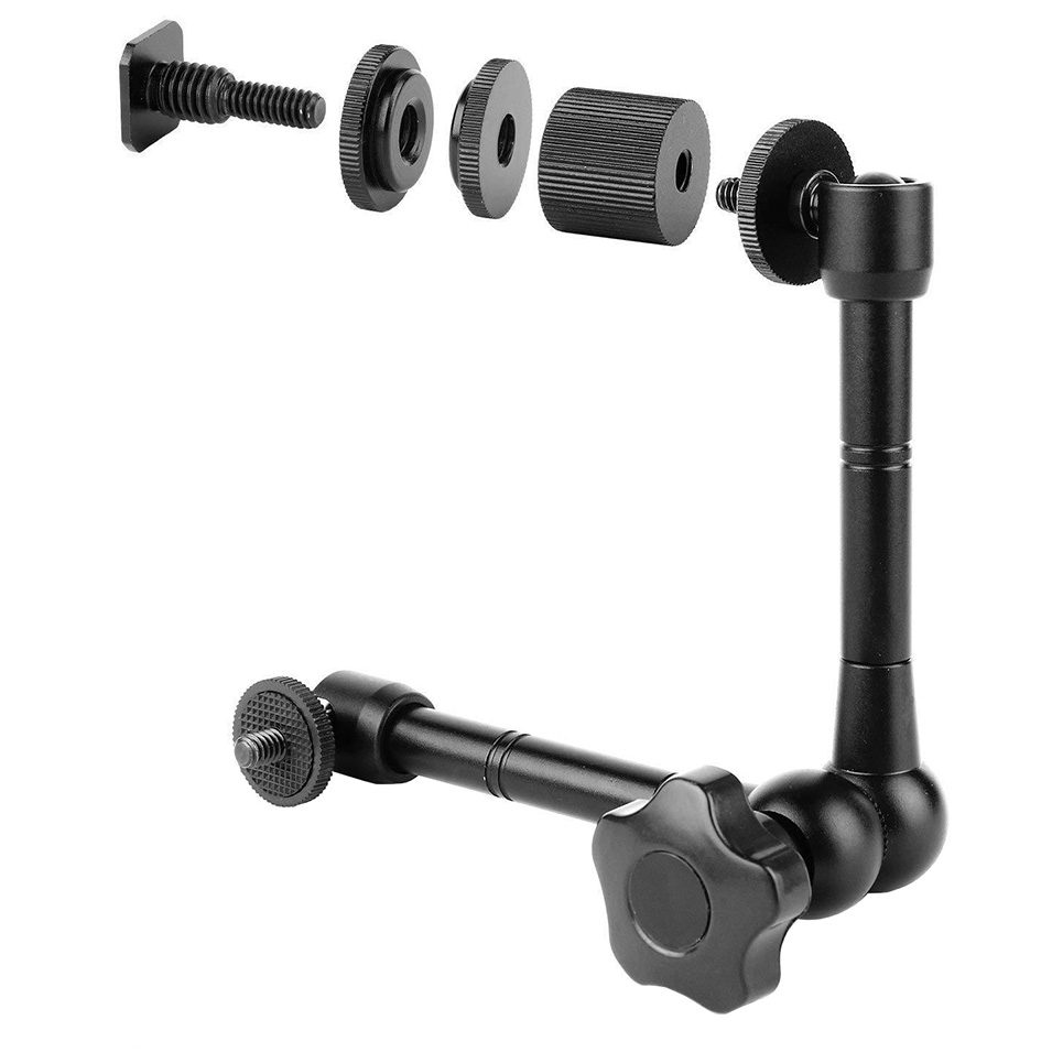 Dolly Slider Kamera DSLR dengan Magic Arm + Monopod VX103 Black
