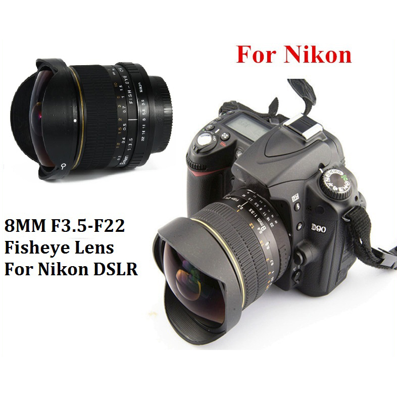 Kelda Lensa Kamera Fish Eye Fixed Focus 8mm F 3 5 Untuk Nikon Black Jakartanotebook Com
