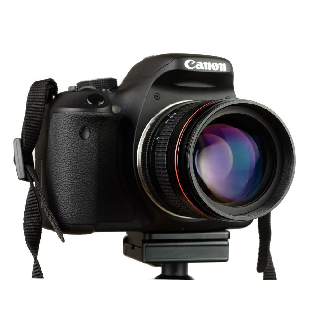 lensa kamera telephoto medium manual 85mm f 1 8 untuk canon black jakartanotebook com