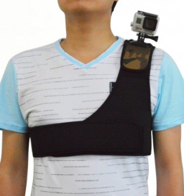 Shoulder Strap Mount for GoPro Xiaomi Yi - Black - 1