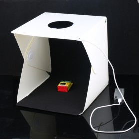 Photo Studio Mini Magnetic dengan Lampu LED Size Medium - White - 1