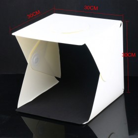 Photo Studio Mini Magnetic dengan Lampu LED Size Medium - White - 4