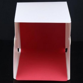 Photo Studio Mini 1 Button dengan LED dan 4PCS Background Size S - White - 1