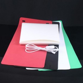 Photo Studio Mini 1 Button dengan LED dan 4PCS Background Size S - White - 8