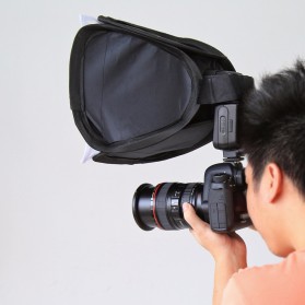 PULUZ Universal Softbox Flash Diffuser Camera DSLR - Black - 3
