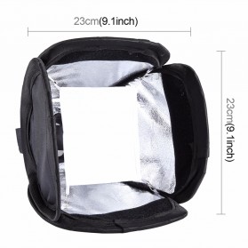 PULUZ Universal Softbox Flash Diffuser Camera DSLR - Black - 6
