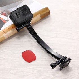 Helmet Extension Arm Set Mount for GoPro Xiaomi Yi - F06734 - Black - 5