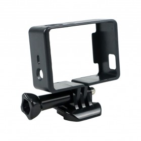 Plastic Protective Side Border Frame Case Bumper for GoPro Hero 3/4 - GP04 - Black - 1