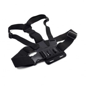 SnowHu Chest Harness Belt Strap with Head Belt for GoPro & Xiaomi Yi - GP59 - Black - 2
