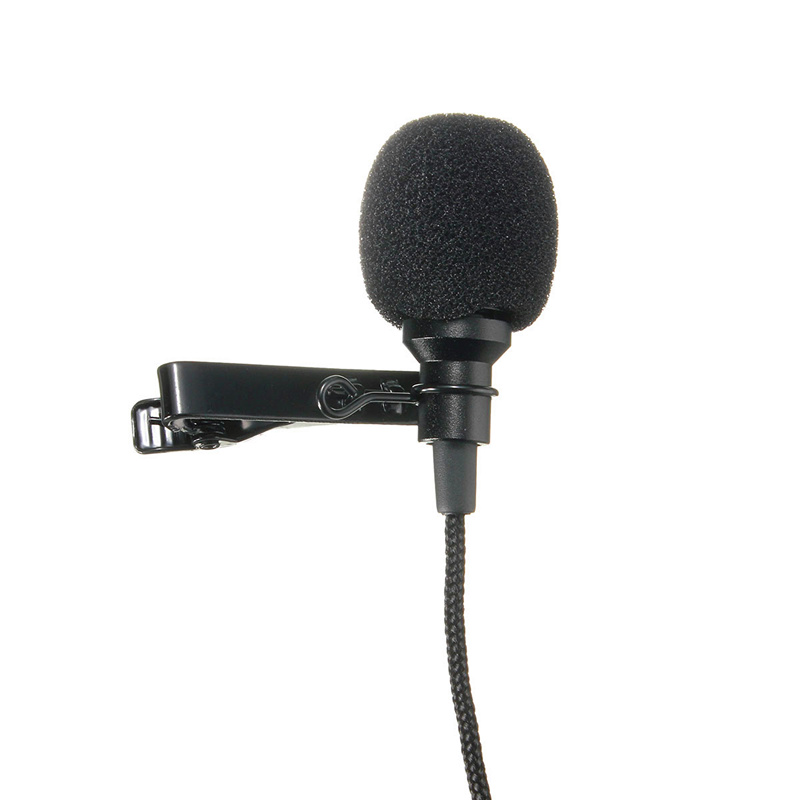 Mini Microphone 3.5mm with Clip Black