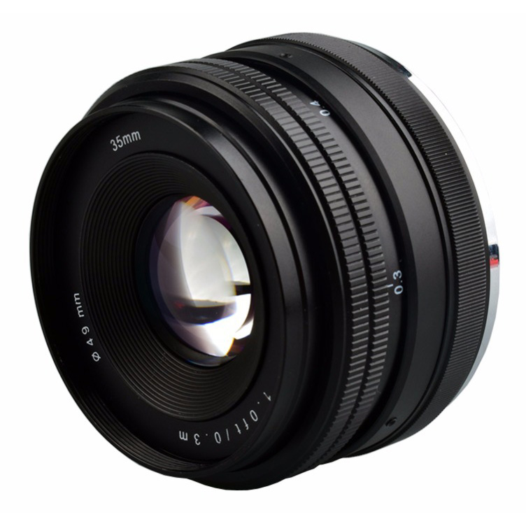 Lensa Kamera MF Manual Fixed Focus 35mm f1.7 for Sony NEX-3 Alpha A5000