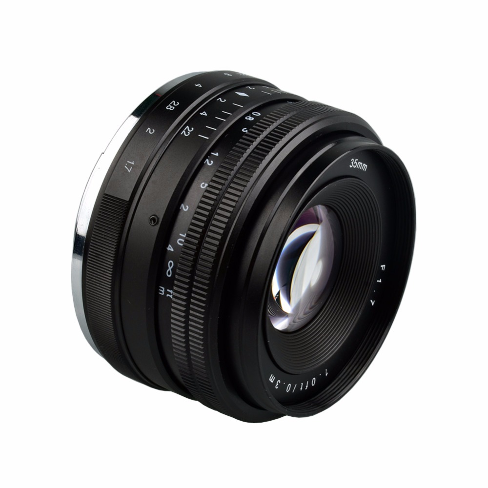 Lensa Kamera MF Manual Fixed Focus 35mm f1.7 for Sony NEX-3 Alpha A5000