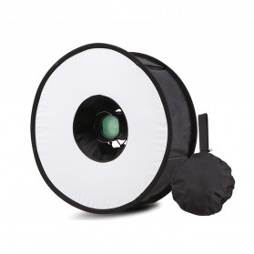 Universal Ring Softbox Flash Diffuser for Camera DSLR - A008 - Black - 4