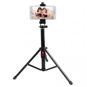 LetsPro Tongsis Monopod Tripod + Bluetooth Shutter - YK-3688 - Black - 5