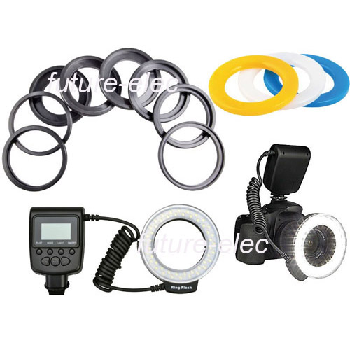 lightdow macro led ring flash light kamera dslr canon nikon sony ld 48