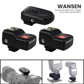 WANSEN Remote Wireless Flash Trigger dengan Transmitter & Receiver - PT-04GY - Black