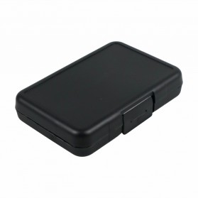 Taffware Case Holder Plastic Storage Box for Memory Card (4 Compact + 4 SD + 4 Micro SD) - WC0572 - Black