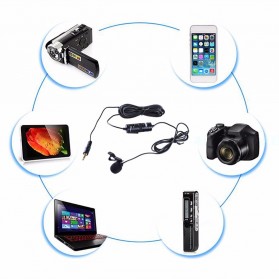 Boya Clip-On Omnidirectional Microphone for Smartphone & DSLR - BY-M1 - Black - 2