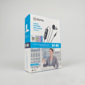 Boya Clip-On Omnidirectional Microphone for Smartphone & DSLR - BY-M1 - Black - 10