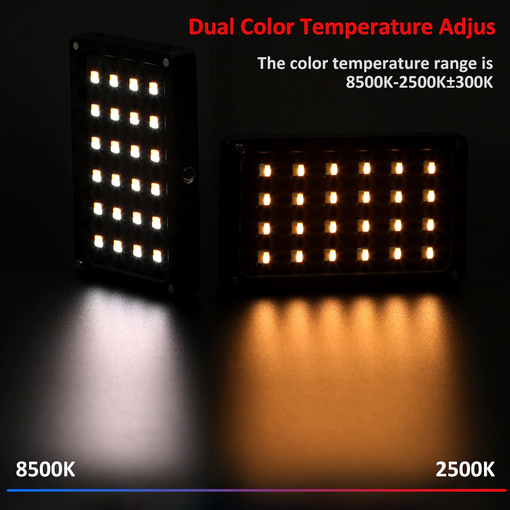 Viltrox Mini Video Led Light Portable Fill Light Bi Color 2500k 8500k Rb08 Black Jakartanotebook Com