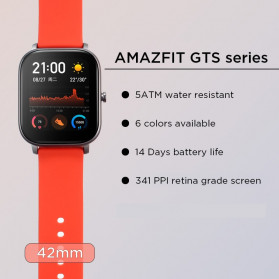 Xiaomi Amazfit GTS Sport Smartwatch Bluetooth 5.0 - A1914 - Black - 5