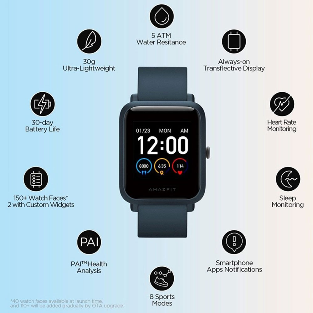 amazfit bip s lite blue