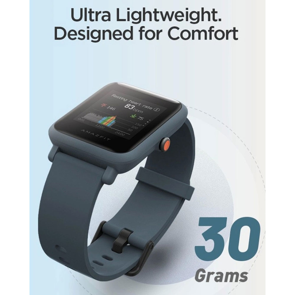 Xiaomi Amazfit Bip S Lite Sport Smartwatch Heart Rate Bluetooth 5.0 - A1823  - Blue - JakartaNotebook.com