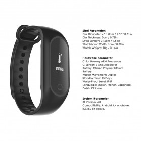 SKMEI Jam Tangan LED Gelang Fitness Tracker - B15S-D - Blue - 6
