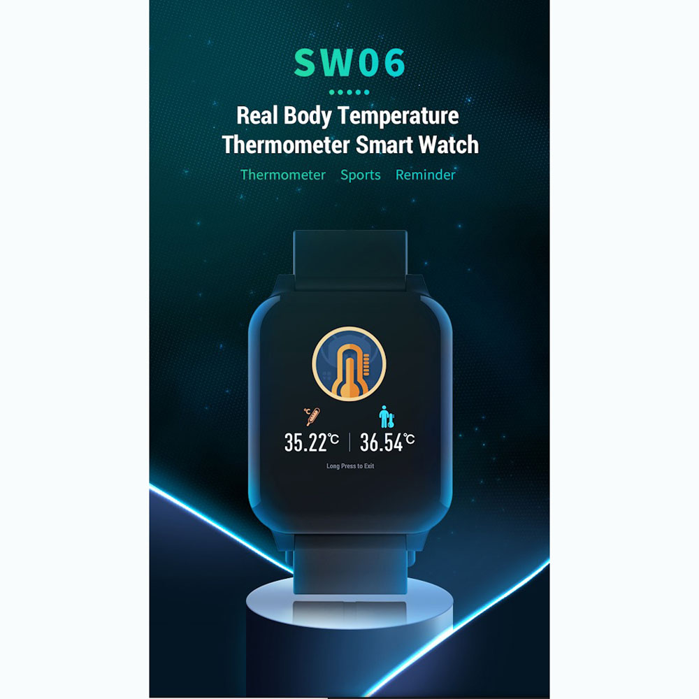 Gambar produk SKMEI Smartwatch Jam Tangan Pintar Heartrate Blood Pressure Thermometer - SW06Y