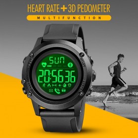 SKMEI Jam Tangan Sport Tracker Heart Rate Monitor - 1671 - Black