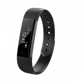 ID 115 Smartwatch Bracelet Fitness Tracker - Black - 1