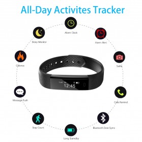 ID 115 Smartwatch Bracelet Fitness Tracker - Black - 3