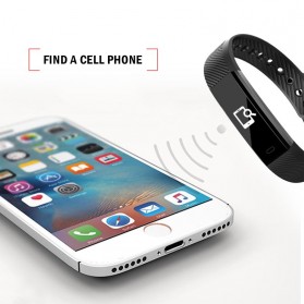 ID 115 Smartwatch Bracelet Fitness Tracker - Black - 5
