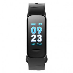 Wearfit Smartwatch Wristband LED Fitness Tracker Heart Rate Waterproof - C1S - Black - 2