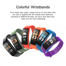 Wearfit Smartwatch Wristband LED Fitness Tracker Heart Rate Waterproof - C1S - Black - 4